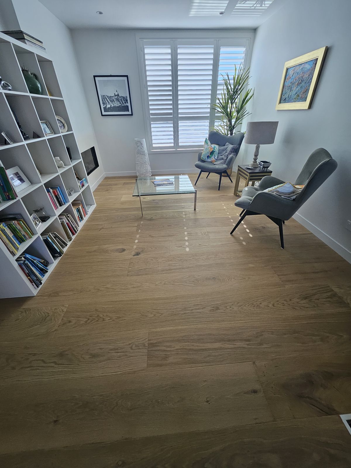 Wooden flooring installation