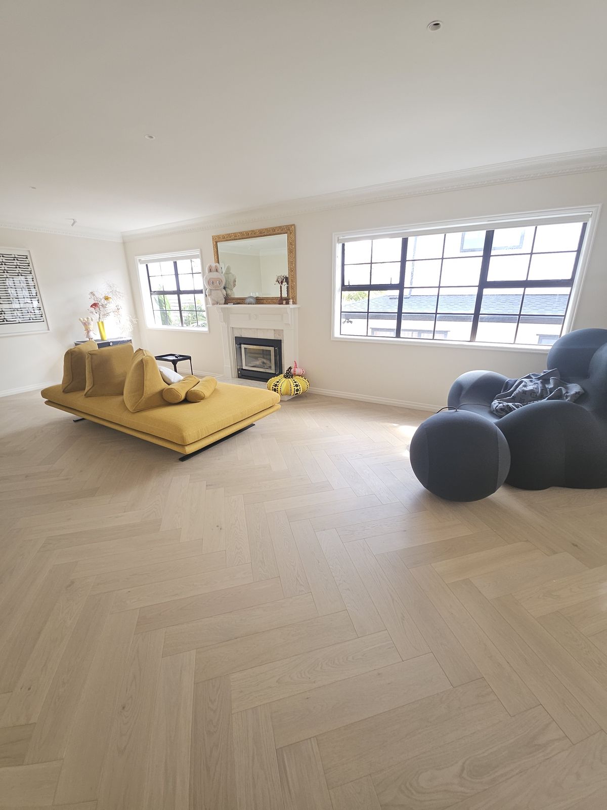 Wooden flooring installation
